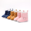 Winter Warm Baby Booties Fur Leather Spot Snow Boots Sapatos Infantil  Newborn Infant Soft  Anti-Slip Soled Toddle Shoes