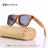  KITHDIA New 100% Real Zebra Wood Sunglasses Polarized Handmade Bamboo Mens Sunglass Sun glasses Men Gafas Oculos De Sol Madera