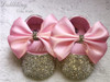 All Covered Rhinestones Bling Ballerina Sparkle cup Chain glitter Big Bow Baby Cirb Shoes Christening Stunning infant shoes