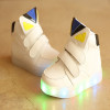 2018 New girls boys shoes fashion LED lighted toddlers cute lovely baby boots warm colorful glitter baby first walkers sneakers