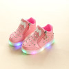 2018 New girls boys shoes fashion LED lighted toddlers cute lovely baby boots warm colorful glitter baby first walkers sneakers