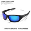  TOREGE Men's Fashion Polarized Sunglasses For Driving Glasses TR90 Unbreakable Frame Eyewear Unisex 100% UV400 Glasses