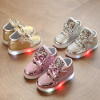 2018 cartoon Lovely fashion cute LED baby casual shoes cute ankle boots for girls boys Hook&amp;Loop baby sneakers toddlers