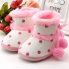 Kacakid 2018 New Fashion Winter Warm Boots Soft Bottom Baby Girls Moccasin Boots Non-slip Booties 0-18Months Y6