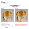  VAROLE 36mm Width Gold Color Colorful Copper Bangles &amp; Bracelets Bangle for Women Cuff Bracelet Pulseiras Enamel Jewelry 