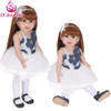 UCanaan Doll 45 cm/18 Inch Girls Dolls Handmade Soft Plastic Reborn Baby Toys Girl Dolls for Kid's Gifts diy doll toys