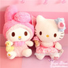 Kawaii Japanese Pink My melody Hello Kitty Plush Toy Cute Cats Soft Stuffed Animals Doll Baby Kids Toys For Children Girls Gifts