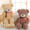 1PC 75/90/110cm Large Teddy Bear Plush Toy Lovely Huge Stuffed Soft Bear Wear Bowknot Bear Kids Toy Birthday Gift For Girlfriend