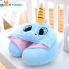 Cartoon Unicorn Plush Toy Soft Stuffed Animal Cushion Travel Pillow Car Airplane Soft Nursing Cushion with Hat Plush Toys