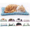 Simulation animal cat bed dog pet birthday gift Simulation toys for Children sleepping cat dog electronic pet