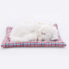 Simulation animal cat bed dog pet birthday gift Simulation toys for Children sleepping cat dog electronic pet