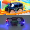 Connect 2 Type Railway Magical Racing Track Play Set DIY Bend Luminous Race Track Electronic Flash Light Car Toys For Children
