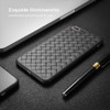 Super Soft Phone Case For iPhone 8 Luxury Grid Weaving Cases For iPhone 6 6s 7 8 Plus X Cover Silicone Accessories Black