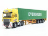 High simulation 1:50 alloy engineering vehicles Maersk semi-mounted container cargo Logistics truck for kids toys