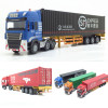 High simulation 1:50 alloy engineering vehicles Maersk semi-mounted container cargo Logistics truck for kids toys