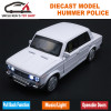 1/32 Diecast Scale Model, Russian Lada Cars Replica, Metal Toy As Boys Gift With Openable Doors/Music/Pull Back Function/Light
