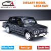 1/32 Diecast Scale Model, Russian Lada Cars Replica, Metal Toy As Boys Gift With Openable Doors/Music/Pull Back Function/Light