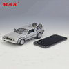 New Cool Car Model Toys 1/24 Scale Diecast Welly Back To The Future Part 1 2 3 Time Machine DeLorean DMC-12  Model for Kid Gift