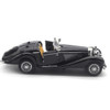 1:28 Mercedes Benz 500K Classical Roadster Car Alloy Model Acousto-optical Pull-back Display Stand Pull Back Toy Car for Child