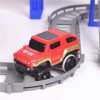 Magical 5.5cm Railway Road Track Car Toys DIY Electric Flash Light Car Train Model Educational Assembly Rail Tracks Toy For Kid
