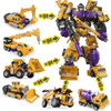 Transformation Robot Cars Kit Diecast Robots Mechanical Truck Toys Excavator Car Kids Toy 6 In 1 Assembled Transform Vehicle