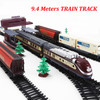 Classic assembly Retro steam train/Modern Train Set electric railway car toys for children With sound &amp;Light
