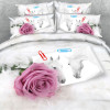 Royal Linen Source 3 PCS PER SET Rainbow Rose Explosion pretty luxury 3d bedding set