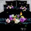 Royal Linen Source 3 PCS PER SET Rainbow Rose Explosion pretty luxury 3d bedding set