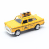 1:32 Diecast Mini Yellow Flashing Musical Pull Back Taxi Alloy Car Model with Sound Light Toys For Children Kids Cars Toys