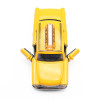 1:32 Diecast Mini Yellow Flashing Musical Pull Back Taxi Alloy Car Model with Sound Light Toys For Children Kids Cars Toys