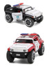 1/32 Scale Hummer Police Diecast Vehicles Model Car Toys With Openable Doors Pull Back Light Music For Boys Birthday Gift 