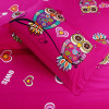 3/4/7pcs owl kids/children 3d bedding twin full queen king size 100% cotton duvet cover flat or fitted sheet pillowcases sets