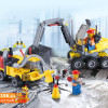 J319 Gift For Kids!196pcs DIY City Engineering Team Assemble Toy Excavator Small Particles Building Blocks Early Educational Toy
