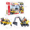 J319 Gift For Kids!196pcs DIY City Engineering Team Assemble Toy Excavator Small Particles Building Blocks Early Educational Toy
