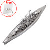 Piececool 3D Puzzle Toy DIY 3D Metal Puzzles Model Bismarck Battleship Models Military Ship Kids Toys Gift