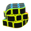 Lefang Trihedron Magic Cube Puzzle Toy with Carbon Fiber Sticker for Competition Challenge - Colorful