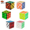 3Pcs/ Set YongJun YJ Magic Cube 3x3x3 Fisher Cube &amp; 2x2x2 Wind Wheel Magic Cube &amp; Fluctuation Angle Axis Cube Puzzle Toy (W0