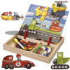 BOHS Five Patterns Magnetic Puzzle and Drawing Toys, Vehicles, Circus, Occupations Dress Up, Face, Palace Building