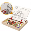 BOHS Five Patterns Magnetic Puzzle and Drawing Toys, Vehicles, Circus, Occupations Dress Up, Face, Palace Building