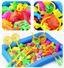 Children Boy girl fishing toy set suit magnetic play water baby toys fish square hot gift for kids  GYH