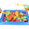 Children Boy girl fishing toy set suit magnetic play water baby toys fish square hot gift for kids  GYH