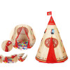 QWZ Natural Indian Pattern Children Toy Tent Teepees Safety Tipi Portable Indoor Game Tents Outdoor Playhouse for Kids Gifts