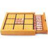 BOHS Wooden Sudoku Board Game- with Book of 100 Sudoku Puzzles - Math Brain Teaser Desktop Toys