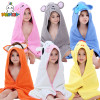 MICHLEY 2018 Poncho Style Kids Bathrobes Baby Boys Cute Shawl Cartoon Towel Girl Animal Hooded Beach Pajamas Children Cloak WEA 