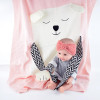 Newborns Envelope Baby Blanket knitted Bear Soft Baby Swaddle Wrap Warm Wool Kids Cotton Bedding Cover newborn photography props