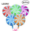 24 pcs 18 Inch Colorful Lollipop hats Candy hat Helium for Wedding Birthday Party hats (Mixed Color)
