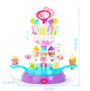 Hot new children's toys acousto-optic rotary candy plate, ice cream Mini candy car, girls ice cream supermarket toys