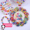 492pc Kids DIY Beads for Jewelry Making Toys for Girls Decoration Crafts Material  Kit Oyuncak Creativity Bead Hobby Children