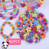 492pc Kids DIY Beads for Jewelry Making Toys for Girls Decoration Crafts Material  Kit Oyuncak Creativity Bead Hobby Children