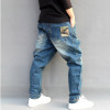 Men's Jeans Plus Size Stretchy Loose Tapered Harem Jeans Cotton Breathable Denim Jeans Baggy Jogger Casual Trousers  M-6XL